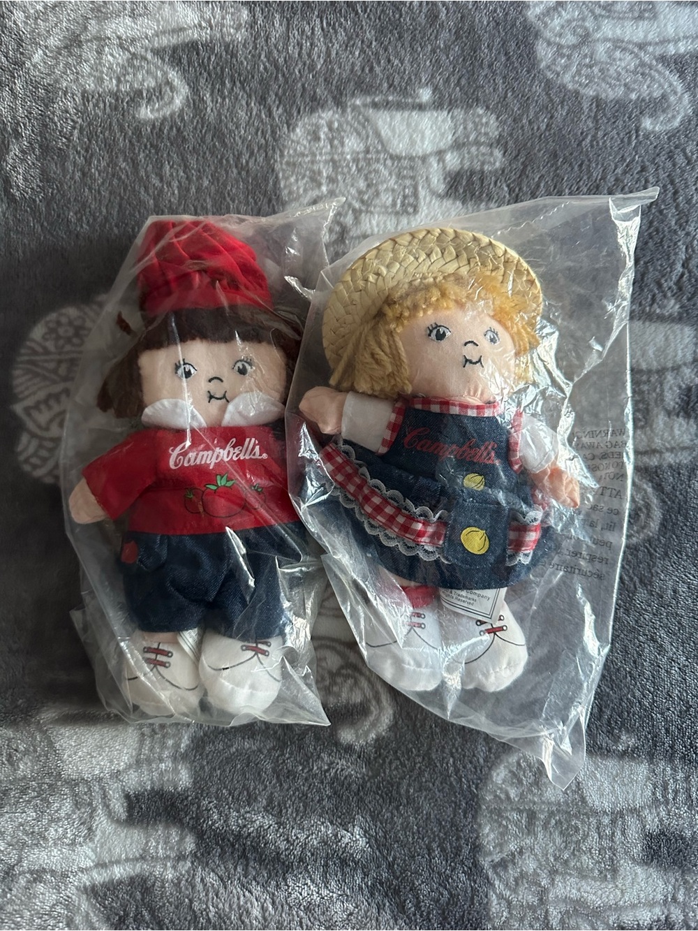 Campbell’s Soup Bean Bag Dolls Set of 2